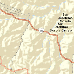 San Jerónimo Sosola Street Map