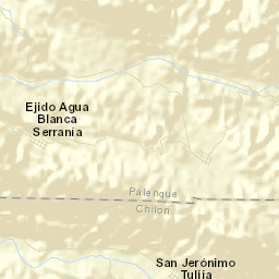 Agua Blanca Serranía Street Map