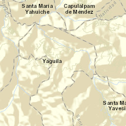 Santa María Yavesía Street Map