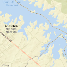Amphoe Nikhom Nam Un Street Map