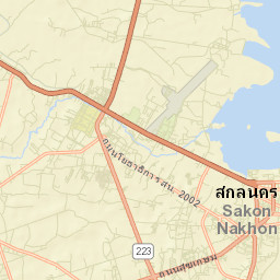 Amphoe Mueang Sakon Nakhon Street Map