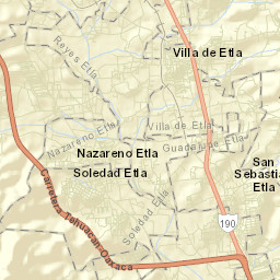 Villa de Etla Street Map