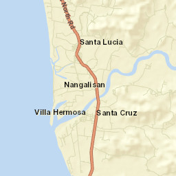 Santa Lucia Street Map