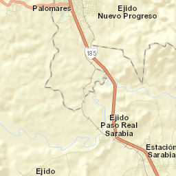 Paso Real de Sarabia Street Map