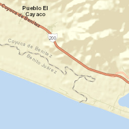 El Papayo Street Map