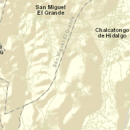 San Miguel el Grande Villa Juárez Street Map