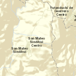 San Mateo Sindihui Street Map