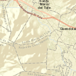 Rojas de Cuauhtémoc Street Map