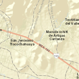Macuilxóchitl de Artigas Carranza Street Map