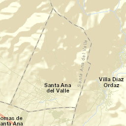 Fraccionamiento Ciudad Yagul Street Map