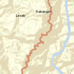 Sabangan Street Map