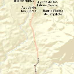 Ayutla de los Libres Street Map