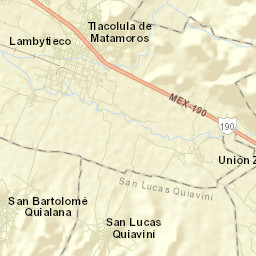 Tlacolula de Matamoros Street Map