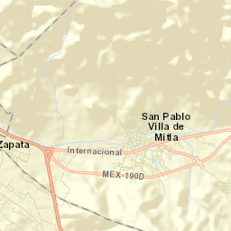 San Pablo Villa de Mitla Street Map