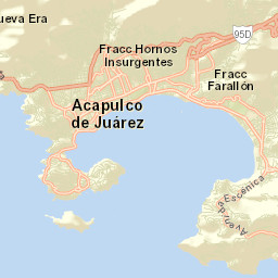 Acapulco de Juárez Street Map