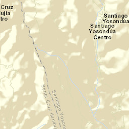 Santiago Yosondúa Street Map