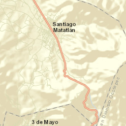 Santiago Matatlán Street Map