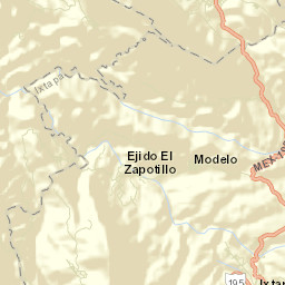 El Zapotillo Street Map