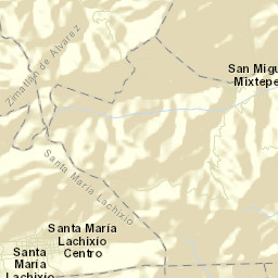 San Miguel Mixtepec Street Map