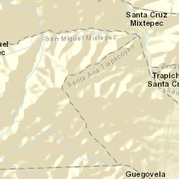 Santa Cruz Mixtepec Street Map