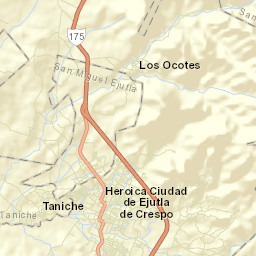 San Miguel Ejutla Street Map