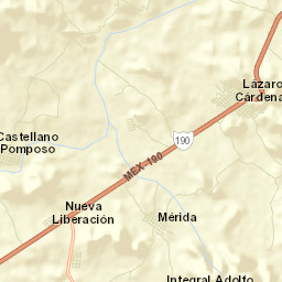 Lázaro Cárdenas Street Map