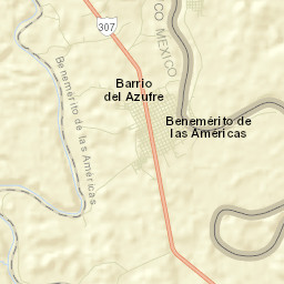 Benemérito de las Américas Street Map