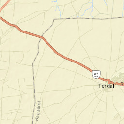 Terdal Street Map