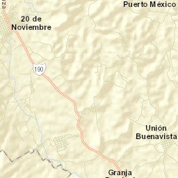 Nuevo Vicente Guerrero (El Chichonal) Street Map