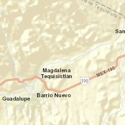 Magdalena Tequisistlán Street Map