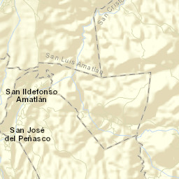 San Ildefonso Amatlán Street Map