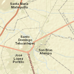 Santo Domingo Tehuantepec Street Map