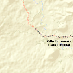 Presidente Echeverría (Laja Tendida) Street Map