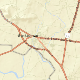 Sankeshwar Street Map
