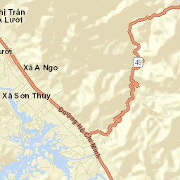 Huyện A Lưới Street Map