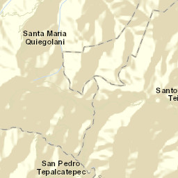 Santa María Quiegolani Street Map