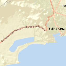 Salina Cruz Street Map