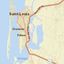 Saint-Louis Street Map