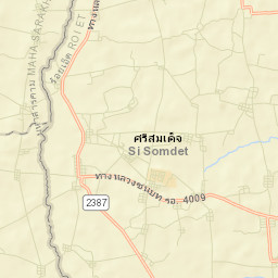 Amphoe Si Somdet Street Map
