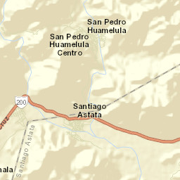 Santiago Astata Street Map