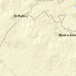 Nueva América Street Map
