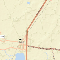 Amphoe Phon Street Map