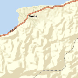 Omoa Street Map