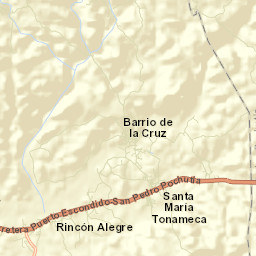 Santa María Tonameca Street Map