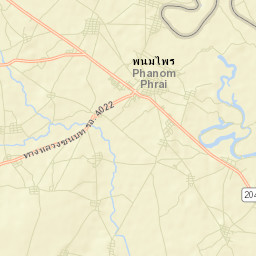 Amphoe Phanom Phrai Street Map
