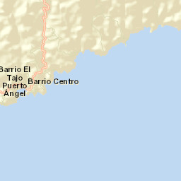 Puerto Ángel Street Map