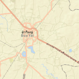 Bua Yai Street Map