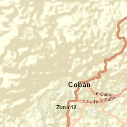 Cobán Street Map