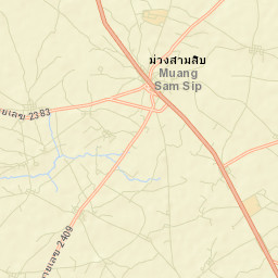 Amphoe Muang Sam Sip Street Map