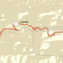 Cunén Street Map